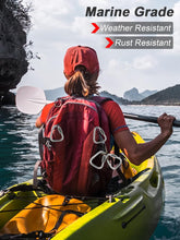 Load image into Gallery viewer, DELSWIN Triangle Carabiner Quick Chain Links - 2.9 Inch Stainless Steel Delta Quick Link, Heavy-Duty Marine Grade Carabiner Clip for Boat, Fitness, Swing, Pet, 2 Pack, 1700 Lbs Capacity