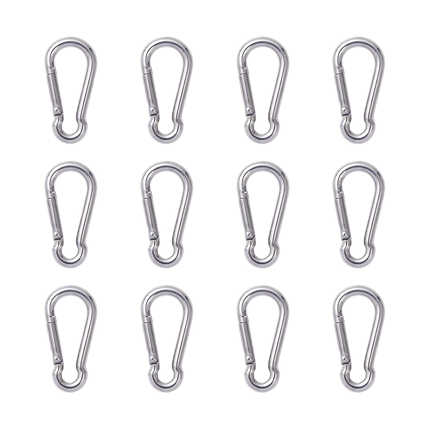  Mini Carabiner Clip Spring Snap Hook Buckle Clasps for